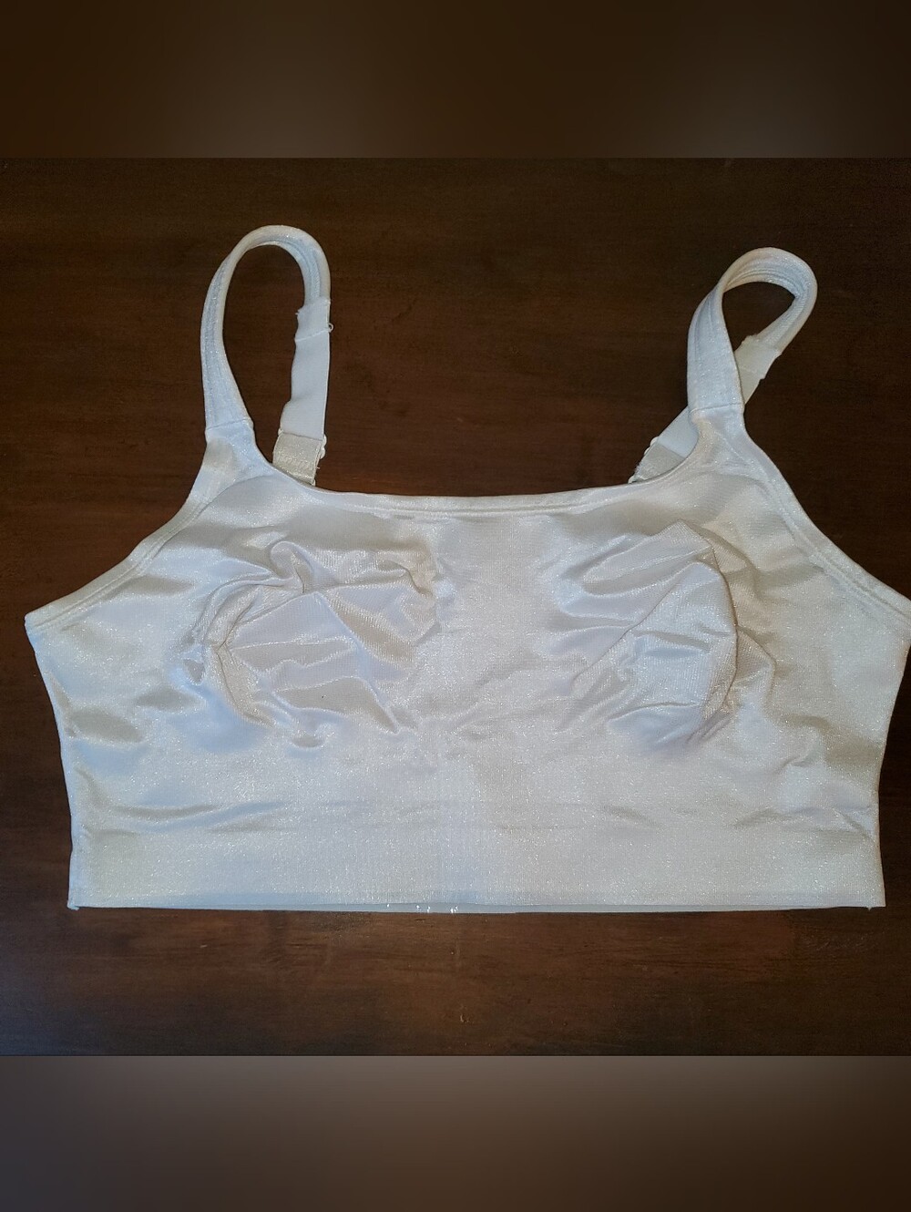Ruby Ribbon White Demiette Bra Sz 34 EUC